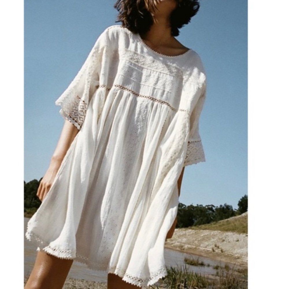 Spell White Lace Dress